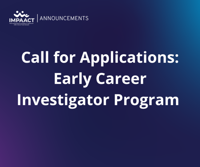 Call for Applications: Early Career Investigator Program 2026-2028 Cycle