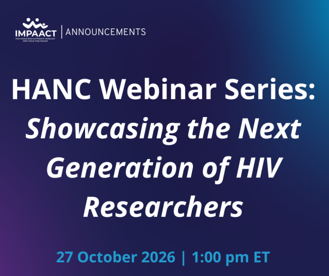 HANC Webinar Series